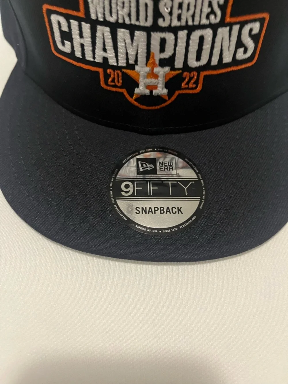 Houston Astros 2022 World Series New Era 9FIFTY Snapback Blue Hat MLB